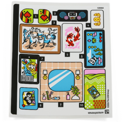 Visuel indicatif Rebrickable de Feuille d'autocollant 1 pour coffret 42687-1 (Sticker Sheet 1 for Set 42687-1)