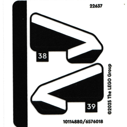 Visuel indicatif Rebrickable de Feuille d'autocollant 2 pour coffret 42214-1 (Sticker Sheet 2 for Set 42214-1)