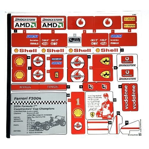 Visuel indicatif Rebrickable de Feuille d’autocollants pour le set 11375-1 (Sticker Sheet for Set 11375-1)