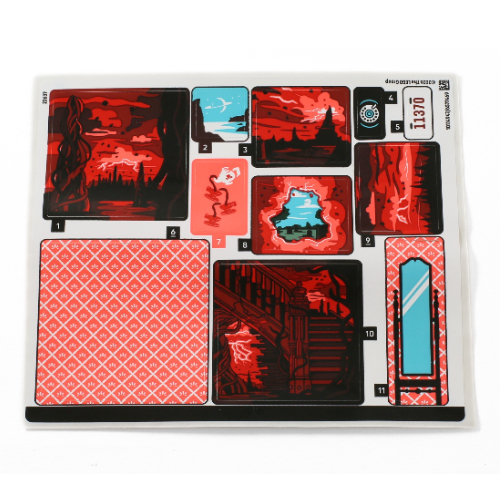 Visuel indicatif Rebrickable de Feuille d'autocollant 1 pour coffret 11370-1 (Sticker Sheet 1 for Set 11370-1)