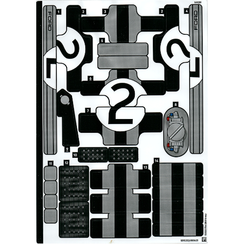 Visuel indicatif Rebrickable de Feuille d’autocollants pour le set 42223-1 (Sticker Sheet for Set 42223-1)