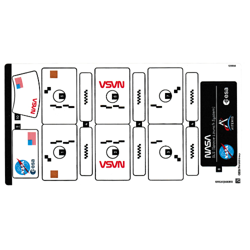 Visuel indicatif Rebrickable de Feuille d’autocollants pour le set 42221-1 (Sticker Sheet for Set 42221-1)