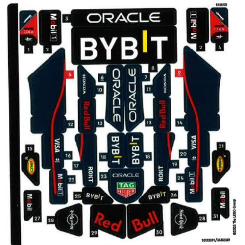 Visuel indicatif Rebrickable de Feuille d’autocollants pour le set 77243-1 (Sticker Sheet for Set 77243-1)