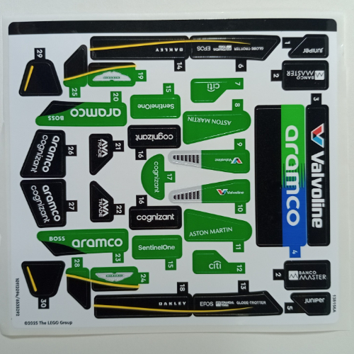 Visuel indicatif Rebrickable de Feuille d’autocollants pour le set 77245-1 (Sticker Sheet for Set 77245-1)