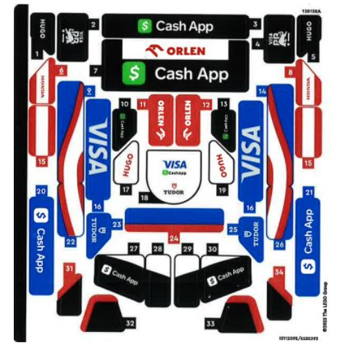 Visuel indicatif Rebrickable de Feuille d’autocollants pour le set 77246-1 (Sticker Sheet for Set 77246-1)