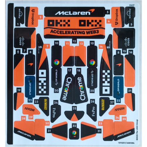 Visuel indicatif Rebrickable de Feuille d’autocollants pour le set 77251-1 (Sticker Sheet for Set 77251-1)