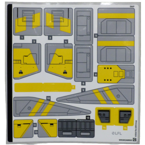 Visuel indicatif Rebrickable de Feuille d’autocollants pour le set 75447-1 (Sticker Sheet for Set 75447-1)