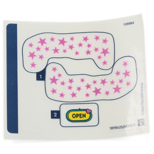 Visuel indicatif Rebrickable de Feuille d'autocollant 1 pour coffret 42684-1 (Sticker Sheet 1 for Set 42684-1)