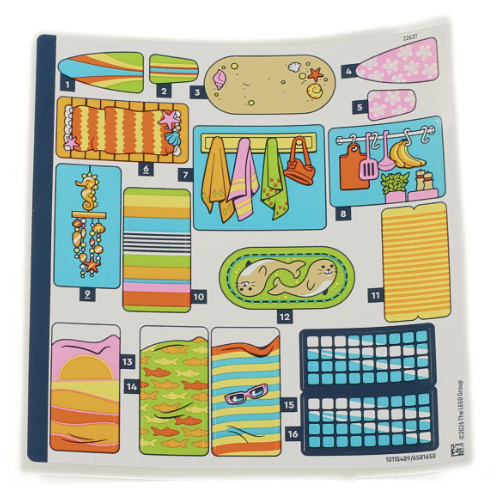 Visuel indicatif Rebrickable de Feuille d’autocollants pour le set 42699-1 (Sticker Sheet for Set 42699-1)