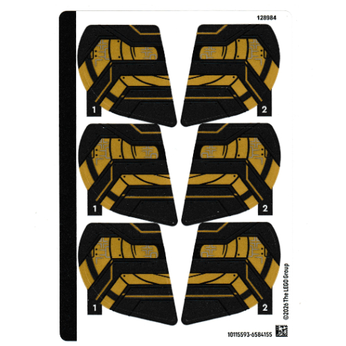Visuel indicatif Rebrickable de Feuille d’autocollants pour le set 71513-1 (Sticker Sheet for Set 71513-1)