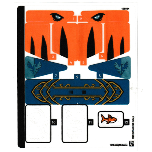 Visuel indicatif Rebrickable de Feuille d’autocollants pour le set 71515-1 (Sticker Sheet for Set 71515-1)