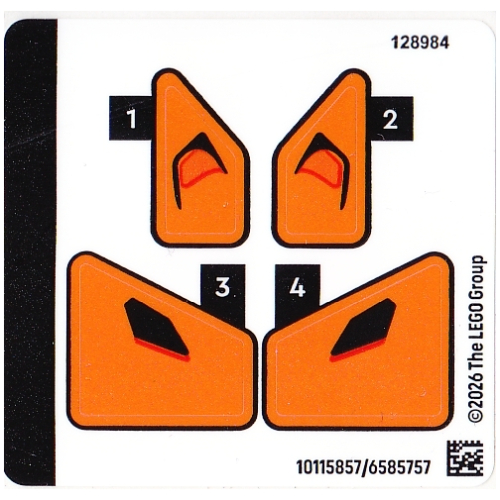 Visuel indicatif Rebrickable de Feuille d’autocollants pour le set 77257-1 (Sticker Sheet for Set 77257-1)