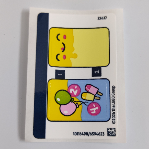 Visuel indicatif Rebrickable de Feuille d’autocollants pour le set 42692-1 (Sticker Sheet for Set 42692-1)