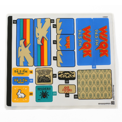 Visuel indicatif Rebrickable de Feuille d'autocollant 2 pour coffret 11370-1 (Sticker Sheet 2 for Set 11370-1)