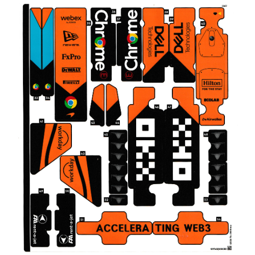 Visuel indicatif Rebrickable de Feuille d'autocollant 2 pour coffret 42228-1 (Sticker Sheet 2 for Set 42228-1)