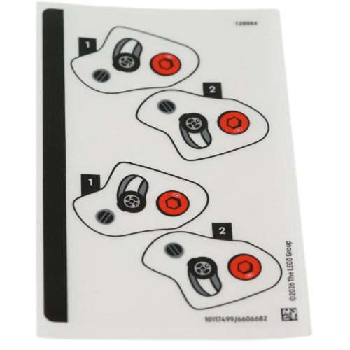 Visuel indicatif Rebrickable de Feuille d'autocollant 1 pour coffret 43014-1 (Sticker Sheet 1 for Set 43014-1)