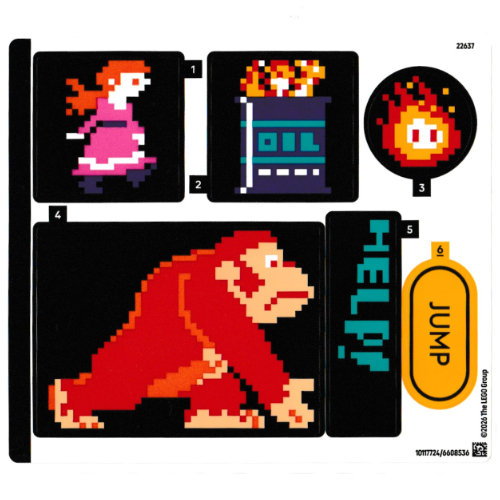 Visuel indicatif Rebrickable de Feuille d'autocollant 1 pour coffret 72051-1 (Sticker Sheet 1 for Set 72051-1)