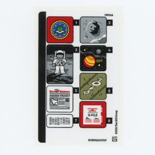 Visuel indicatif Rebrickable de Feuille d’autocollants pour le set 21369-1 (Sticker Sheet for Set 21369-1)