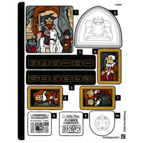 Visuel indicatif Rebrickable de Feuille d’autocollants pour le set 21373-1 (Sticker Sheet for Set 21373-1)