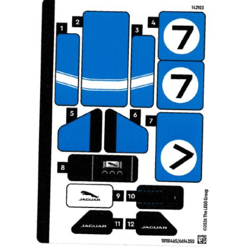 Visuel indicatif Rebrickable de Feuille d'autocollant 2 pour coffret 77264-1 (Sticker Sheet 2 for Set 77264-1)