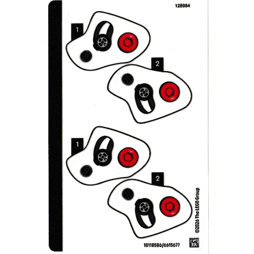 Visuel indicatif Rebrickable de Feuille d'autocollant 1 pour coffret 43022-1 (Sticker Sheet 1 for Set 43022-1)