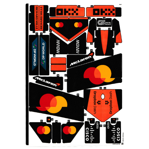 Visuel indicatif Rebrickable de Feuille d'autocollant 1 pour coffret 42228-1 (Sticker Sheet 1 for Set 42228-1)