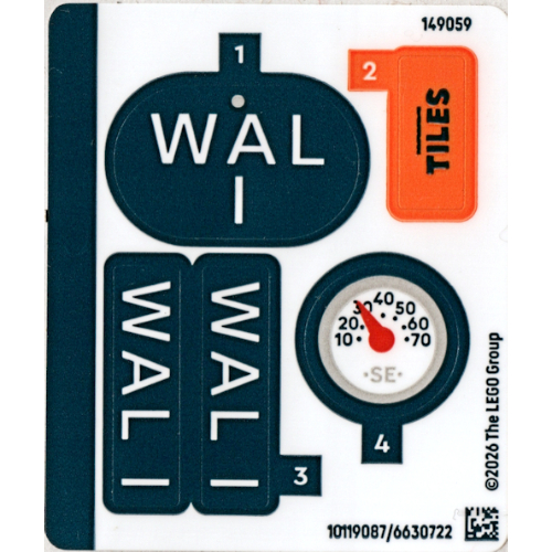 Visuel indicatif Rebrickable de Feuille d’autocollants pour le set 21371-1 (Sticker Sheet for Set 21371-1)