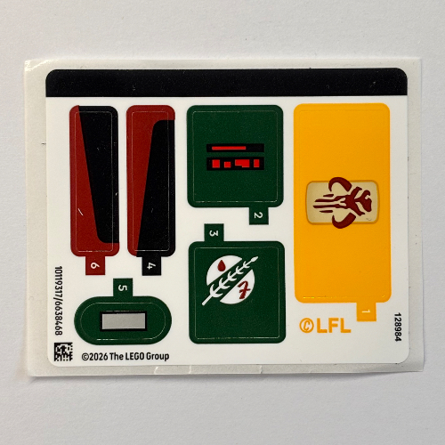 Visuel indicatif Rebrickable de Feuille d’autocollants pour le set 75455-1 (Sticker Sheet for Set 75455-1)