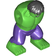 Corps géant, Hulk avec pantalon violet foncé motif imprimé (Body Giant, Hulk with Dark Purple Pants Print)