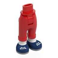 Mini poupée bassin et pantalon plié avec chaussettes blanches, lacets, chaussures bleu foncé (Minidoll Hips and Folded Trousers with White Socks, Laces, Dark Blue Shoes)