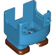 Visuel indicatif Rebrickable de Figurine, jambes et salopette Nintendo avec deux pieds avant tenons et brun rougeâtre, avec griffes internes pour costume de glace (Nintendo Figure, Legs and Overalls with Two Front Studs and Reddish Brown Feet, with Internal Prongs for Ice Suit)