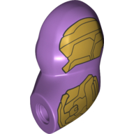 Bras bigfig, gauche avec motif imprimé armure or nacré (Bigfig Arm, Left with Pearl Gold Armour Print)
