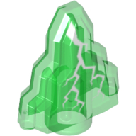 Visuel indicatif Rebrickable de Roche 1 x 2 cristal étagé avec motif imprimé blanc éclair (Rock 1 x 2 Crystal Stepped with White Lightning Print)