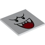 Tuile 6 x 6 avec motif imprimé roi boo face (Tile 6 x 6 with King Boo Face Print)