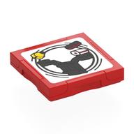 Visuel indicatif Rebrickable de Tuile spéciale 2 x 2 avec étiquette intelligente avec motif imprimé de balançoire d'entraînement de force (Tile Special 2 x 2 with SMART Tag with Force Training Seesaw Print)