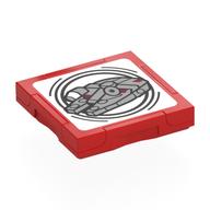 Visuel indicatif Rebrickable de Tuile spéciale 2 x 2 avec étiquette intelligente avec motif imprimé faucon millénaire (Tile Special 2 x 2 with SMART Tag with Millennium Falcon Print)