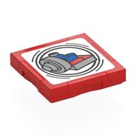 Visuel indicatif Rebrickable de Tuile spécial 2 x 2 avec étiquette intelligente avec anneau d'amarrage motif imprimé (Tile Special 2 x 2 with SMART Tag with Docking Ring Print)