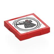 Visuel indicatif Rebrickable de Tuile spécial 2 x 2 avec étiquette intelligente avec motif imprimé tour de canon (Tile Special 2 x 2 with SMART Tag with Cannon Tower Print)