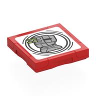 Visuel indicatif Rebrickable de Tuile spéciale 2 x 2 avec étiquette intelligente avec motif imprimé de canon laser turbo (Tile Special 2 x 2 with SMART Tag with Turbo Laser Cannon Print)