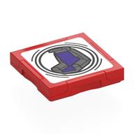 Visuel indicatif Rebrickable de Tuile spéciale 2 x 2 avec étiquette intelligente avec motif imprimé trône (Tile Special 2 x 2 with SMART Tag with Throne Print)