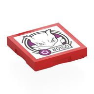 Visuel indicatif Rebrickable de Tuile spécial 2 x 2 avec étiquette intelligente avec '#0150' motif imprimé mewtwo (Tile Special 2 x 2 with SMART Tag with '#0150' Mewtwo Print)