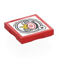 Visuel indicatif Rebrickable de Tuile spéciale 2 x 2 avec étiquette intelligente avec des roches et frapper motif imprimé cible (Tile Special 2 x 2 with SMART Tag with Rocks and Hit Target Print)