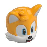 Tête de minifigurine spéciale, miles 'Tails' prower, bouche ouverte sourire motif imprimé (Minifig Head Special, Miles 'Tails' Prower, Open Mouth Smile Print)