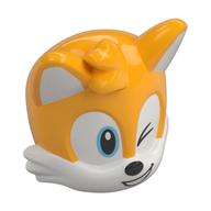 Visuel indicatif Rebrickable de Tête de minifigurine spéciale, miles 'Tails' prower, clin d'œil, motif imprimé de sourire (Minifig Head Special, Miles 'Tails' Prower, Winking, Grin Print)