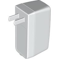Visuel indicatif Rebrickable de Adaptateur électrique / transformateur, USB, Type A (pas de trous dans les connecteurs), (US & CA) (Electric Adapter / Transformer, USB, Type A (No Holes in Pins), (US & CA))