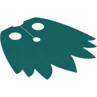 Cape de cou, 7 points à plumes, 2 trous (Neckwear Cape, 7 Points Feathered, 2 Holes)