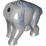 Visuel indicatif Rebrickable de Partie du corps animal, Dinosaure, Brachiosaurus Corps avec Marquage Bleu Sable (Animal Body Part, Dinosaur, Brachiosaurus Body with Sand Blue Markings Print)