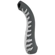 Visuel indicatif Rebrickable de Partie du corps animal, dinosaure, cou avec des marques blanches motif imprimé (Animal Body Part, Dinosaur, Neck with White Markings Print)
