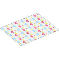 Visuel indicatif Rebrickable de Couverture Duplo 8 x 10 avec motif imprimé de décorations rose / bleu moyen / jaune (Duplo Blanket 8 x 10 with Pink / Medium Blue / Yellow Decorations Print)