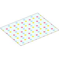 Visuel indicatif Rebrickable de Couverture Duplo 8 x 10 avec motif imprimé fleurs rose / bleu moyen / jaune (Duplo Blanket 8 x 10 with Pink / Medium Blue / Yellow Flowers Print)